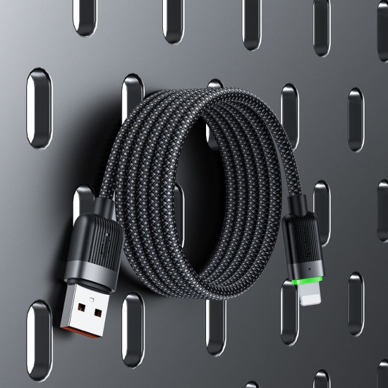 Mcdodo Data Cable Self Winding Series (CA 6000) USB A to Lightning, 3A, 1.2m Black