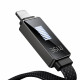 Mcdodo Data Cable Rythm Series (CA 4960) Type C to Lightning, 36W, LED Display, Fast Charging, 1.2m Black Mcdodo Data Cable Rythm Series (CA 4960) Type C to Lightning, 36W, LED Display, Fast Charging, 1.2m Black