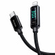 Mcdodo Data Cable (CA 8810) USB C to Lightning, 36W, Digital Display, 1.2m Black