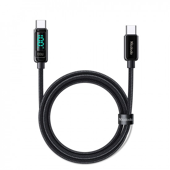 Mcdodo Data Cable (CA 8820) USB C to USB C, 100W, Digital Display, 1.2m Black