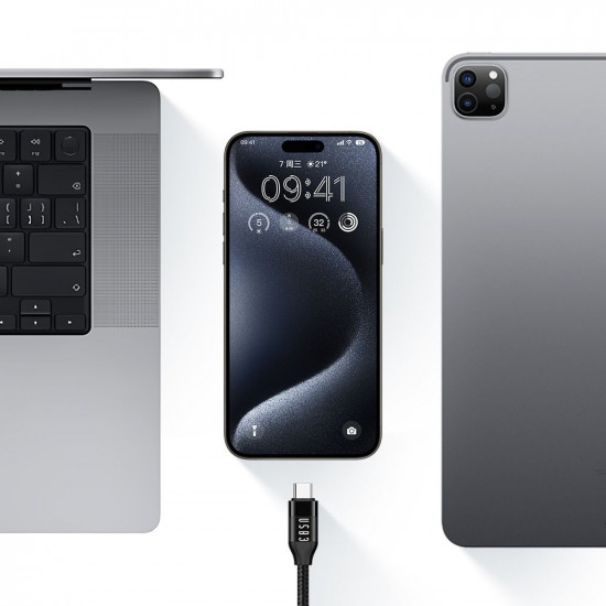 Mcdodo Data Cable (CA 7132) USB C to USB C, 100W, 10Gb/s, 4K@60Hz, 5A, 1.2m Black