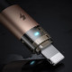 Mcdodo Data Cable (CA 6911) with Charging Light, USB A to Lightning, Transparent Cable, 3A, 1.2m Desert Gold