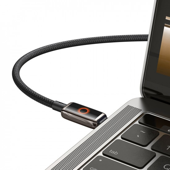 Mcdodo Data Cable (CA 6680) with Breathing Light LED Display, USB C to USB C, Auto Power Off, 100W, 1.2m Black