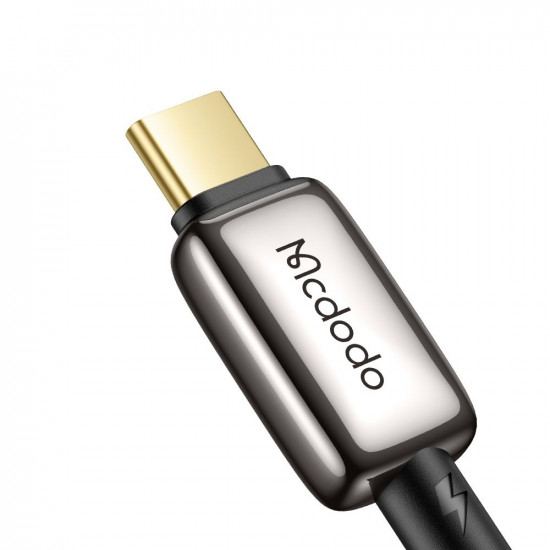 Mcdodo Data Cable (CA 6670) with Breathing Light LED Display, USB C to Lightning, Auto Power Off, 36W, 1.2m Black