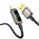 Mcdodo Data Cable (CA 6590) with Breathing Light LED Display, USB A to Lightning, Auto Power Off, 3A, 1.2m Black