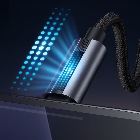 Mcdodo Data Cable (CA 5710) with Breathing Light, USB C to Lightning, 36W, 3A, 1.2m Black Mcdodo Data Cable (CA 5710) with Breathing Light, USB C to Lightning, 36W, 3A, 1.2m Black