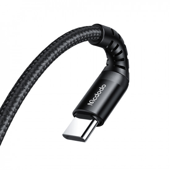 Mcdodo Data Cable (CA 5641) Type C to Type C, Nylon Braided, Aluminum Alloy, PD60W, 1m Black