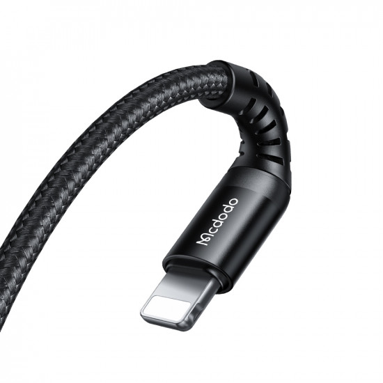 Mcdodo Data Cable (CA 5631) Type C to Lightning, Nylon Braided, Aluminum Alloy, PD36W, 1m Black