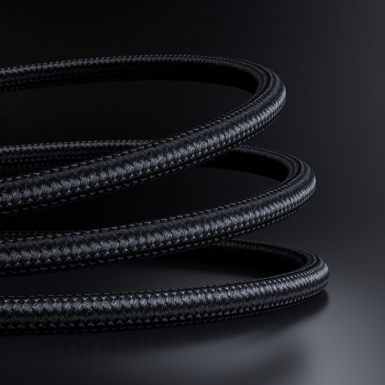 Mcdodo Data Cable (CA 5631) Type C to Lightning, Nylon Braided, Aluminum Alloy, PD36W, 1m Black