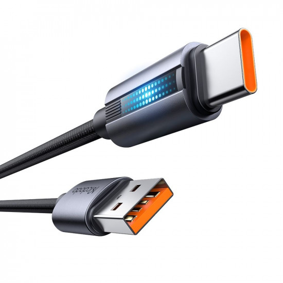 Mcdodo Data Cable (CA 5180) with Breathing Light, USB A to USB C, 100W, 6A, 1.2m Black