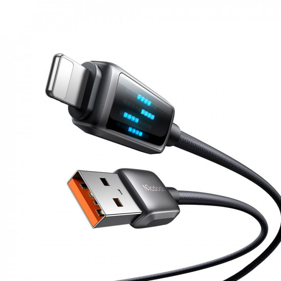 Mcdodo Data Cable (CA 5250) USB A to Lightning, LED Display, 1.2m Black