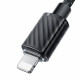 Mcdodo Data Cable (CA 3660) Type C to Lightning, Transparent Design, 36W, 1.2m Black