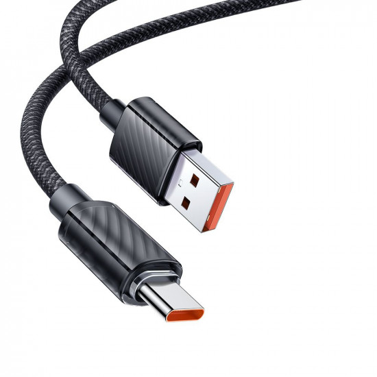 Mcdodo Data Cable (CA 3650) Type C to USB A, Transparent Design, 100W, 1.2m Black