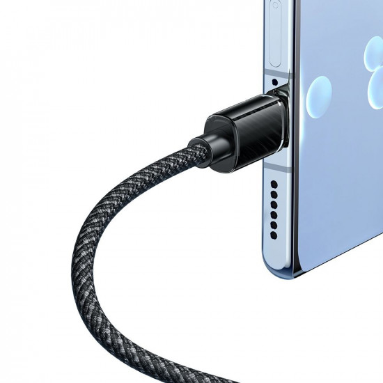 Mcdodo Data Cable (CA 3650) Type C to USB A, Transparent Design, 100W, 1.2m Black