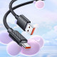 Mcdodo Data Cable (CA 3650) Type C to USB A, Transparent Design, 100W, 1.2m Black