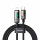 Mcdodo Data Cable (CA 3600) Type C to Lightning, 36W, Digital Display, Auto Power Off, Transparent Design, 1.2m Black Mcdodo Data Cable (CA 3600) Type C to Lightning, 36W, Digital Display, Auto Power Off, Transparent Design, 1.2m Black