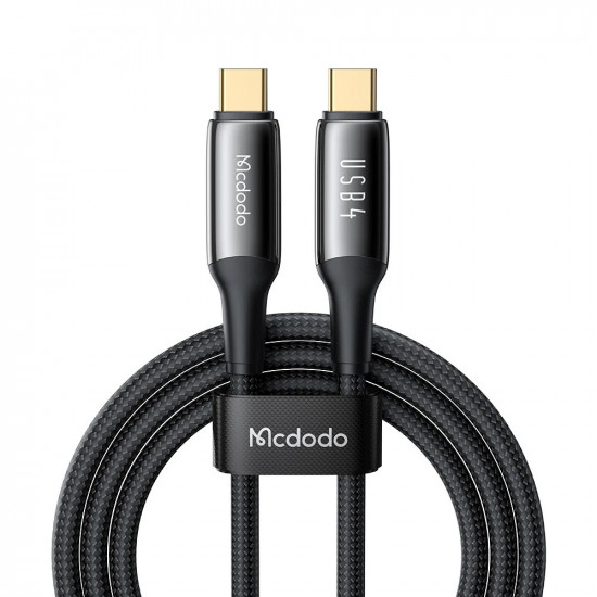 Mcdodo Data Cable (CA 2990) Type C to Type C, 240W, Thunderbolt 3, 40Gb/s, 8K Ultra HD, 1.2m Black