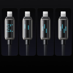 Mcdodo Data Cable (CA 2630) USB C to Lightning, 36W, LED Display, PD Fast Charging, 1.2m Black