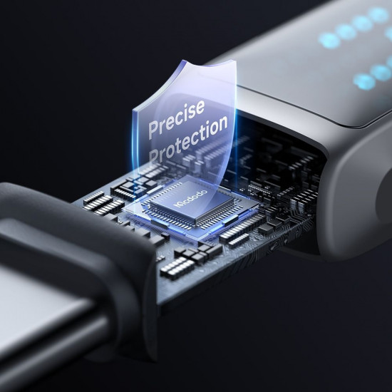 Mcdodo Data Cable (CA 2350) USB C to USB A, 6A, LED Display, 1.2m Black