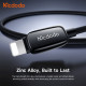 Mcdodo Data Cable (CA 0010) with Auto Brightness Adjustment, USB A to Lightning, 3A, 1.2m Black