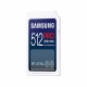 Samsung Memory Card PRO Ultimate (MB SY512S/WW) SDXC, 512GB, UHS I, U3, V30, A2, 200MB/s, for DSLR, Camcoder Blue