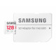 Samsung Memory Card PRO Plus SONIC (MB MD128SA/LC1) MicroSDXC, Adapter SD, 128GB, UHS I, U3, V30, A2, 180MB/s Red/White