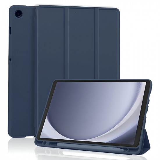 Techsuit Flex Trifold (with Pencil Holder) Samsung Galaxy Tab A11 / A9 Dark Blue Techsuit Flex Trifold (with Pencil Holder) Samsung Galaxy Tab A11 / A9 Dark Blue