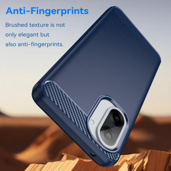 Techsuit Carbon Silicone Honor X5c Plus Blue