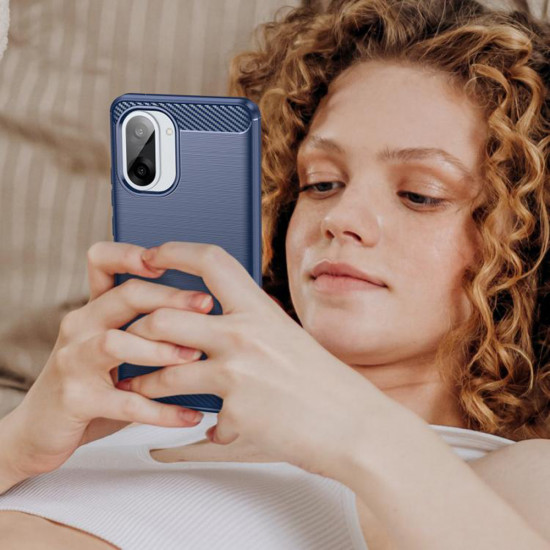 Techsuit Carbon Silicone Honor X5c Plus Blue