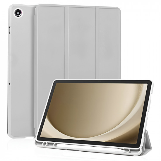 Techsuit Flex Trifold (with Pencil Holder) Samsung Galaxy Tab A11 Plus / A9 Plus Gray