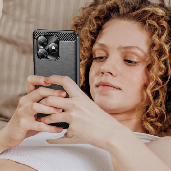 Techsuit Carbon Silicone Honor X5c Plus Black