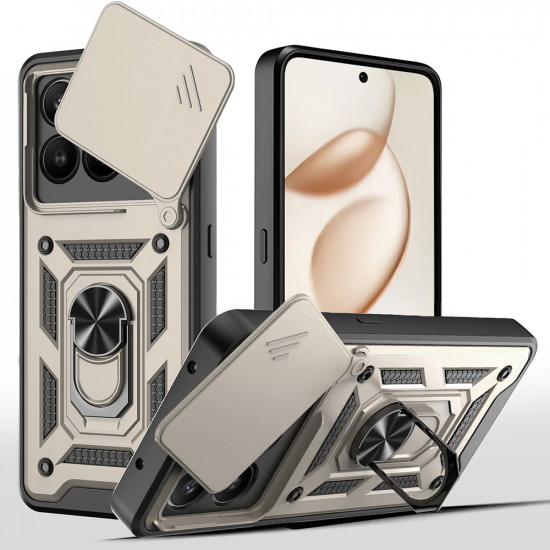 Techsuit CamShield Series Honor 400 Smart 5G / 400 Smart 4G / X7d 4G Gold