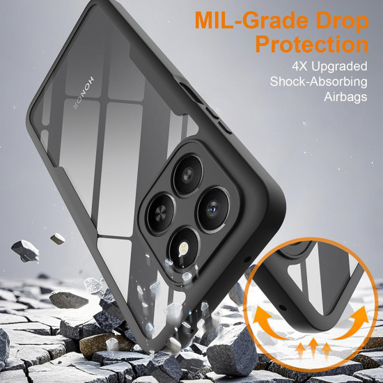 Techsuit ColorVerse 360 Series + Screen Protector Honor 400 Smart 5G / 400 Smart 4G / X7d 4G Black