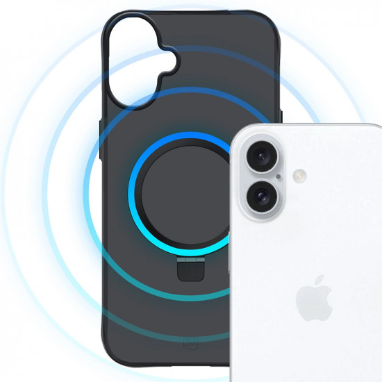 3mk Smoke Case Mag&Stand iPhone 17 Black