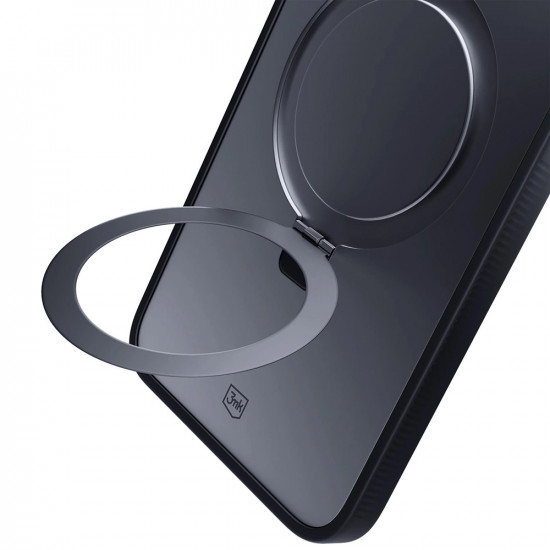3mk Smoke Case Mag&Stand iPhone 17 Black