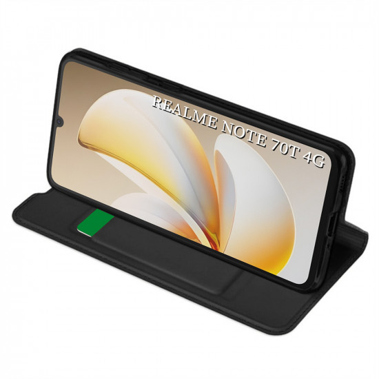Techsuit Magskin Book Realme Note 70T Black