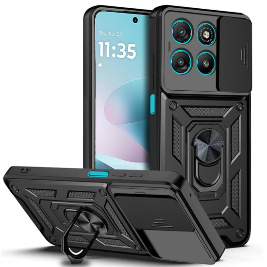 Techsuit CamShield Series Motorola Moto G57 Power / G67 Power Black