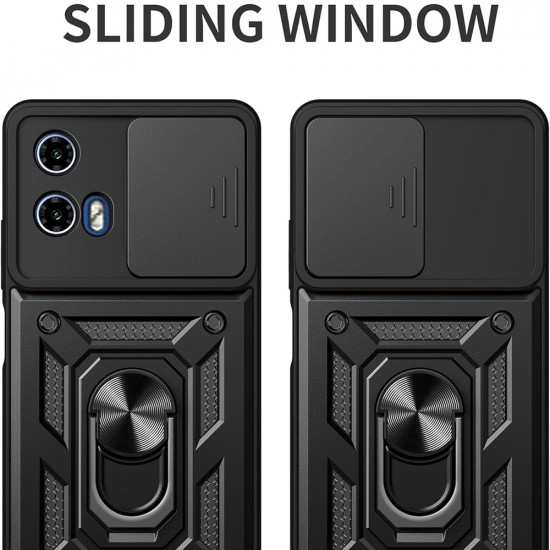 Techsuit CamShield Series Motorola Moto G57 Power / G67 Power Black