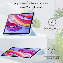 Techsuit Flex Trifold (with Pencil Holder) Xiaomi Redmi Pad 2 Pro Gray