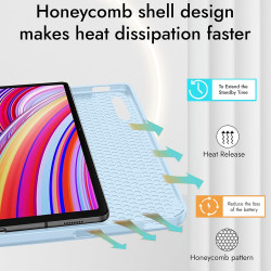 Techsuit Flex Trifold (with Pencil Holder) Xiaomi Redmi Pad 2 Pro Sky Blue