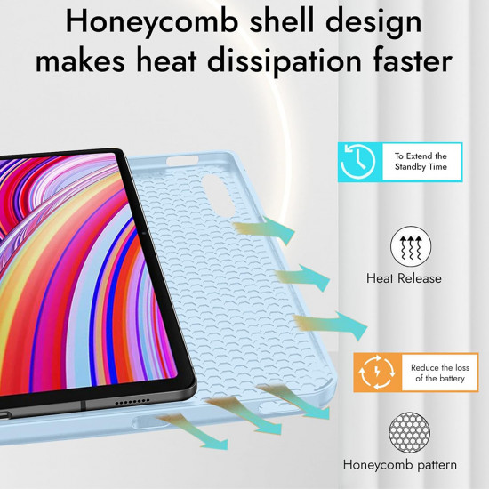 Techsuit Flex Trifold (with Pencil Holder) Xiaomi Redmi Pad 2 Pro Black