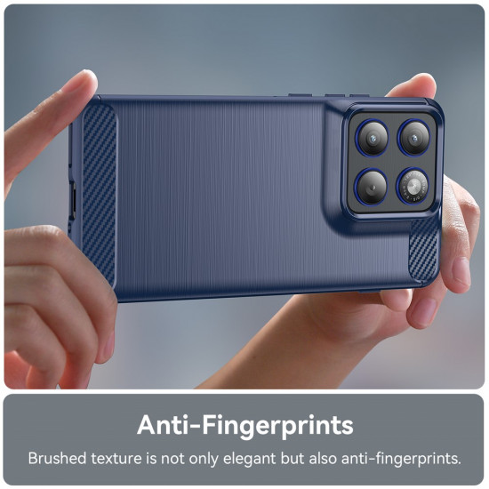 Techsuit Carbon Silicone Motorola Edge 70 Blue