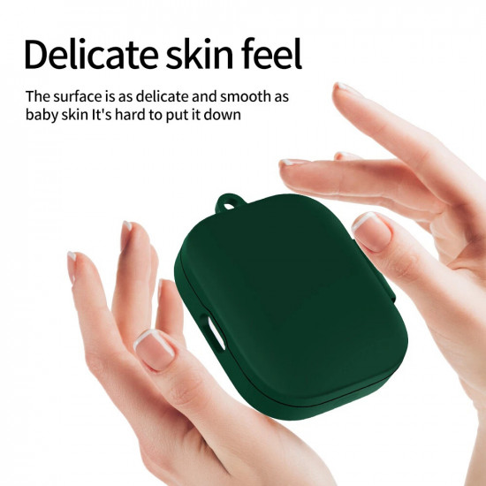 Techsuit Silicone Case for Xiaomi Redmi Buds 5, Smooth Ultrathin Material Black