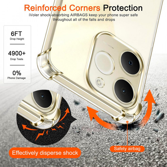 Techsuit Shockproof Clear Silicone Oppo Find X9 Pro Clear