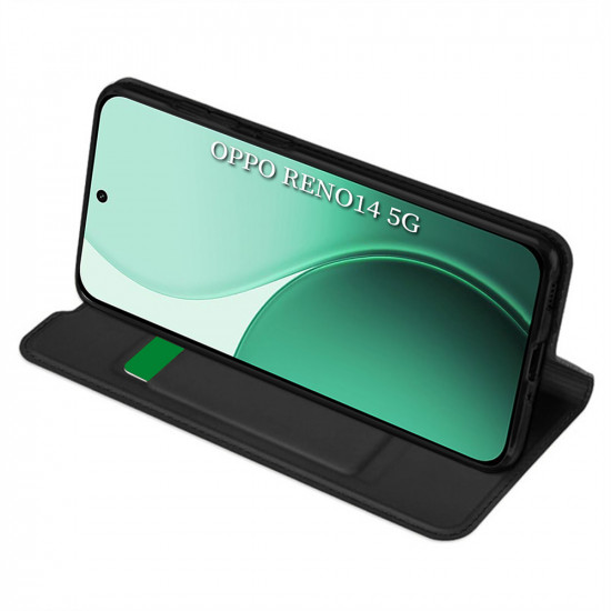 Techsuit Magskin Book Oppo Reno14 Black