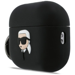 Case Karl Lagerfeld Silicone Karl Head   3D for AirPods Pro 3 black