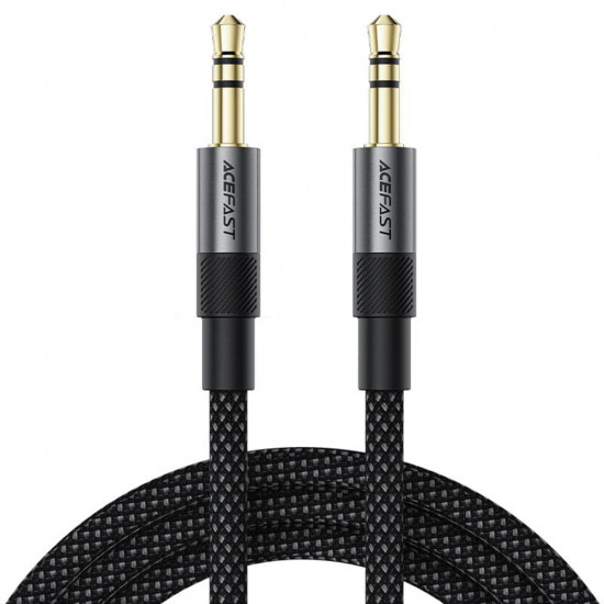 Acefast Audio Cable (J10) 2x mini Jack 3.5mm, Aluminum + Nylon braided, 1m Black Acefast Audio Cable (J10) 2x mini Jack 3.5mm, Aluminum + Nylon braided, 1m Black