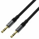 Acefast Audio Cable (J10) 2x mini Jack 3.5mm, Aluminum + Nylon braided, 1m Black Acefast Audio Cable (J10) 2x mini Jack 3.5mm, Aluminum + Nylon braided, 1m Black