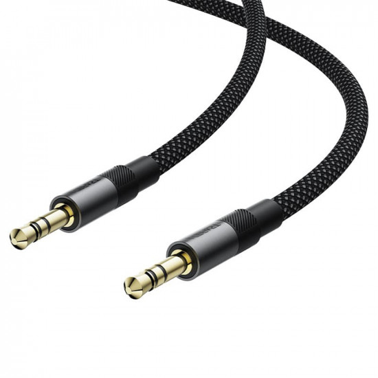 Acefast Audio Cable (J10) 2x mini Jack 3.5mm, Aluminum + Nylon braided, 1m Black Acefast Audio Cable (J10) 2x mini Jack 3.5mm, Aluminum + Nylon braided, 1m Black