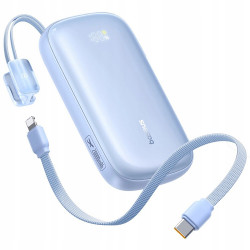 Baseus Power Bank EnerFill FC21 Qpow 3 Ultra (E0027L03) with Detachable Cable, 10000mAh, 22.5W, USB, USB C Galaxy Blue Baseus Power Bank EnerFill FC21 Qpow 3 Ultra (E0027L03) with Detachable Cable, 10000mAh, 22.5W, USB, USB C Galaxy Blue